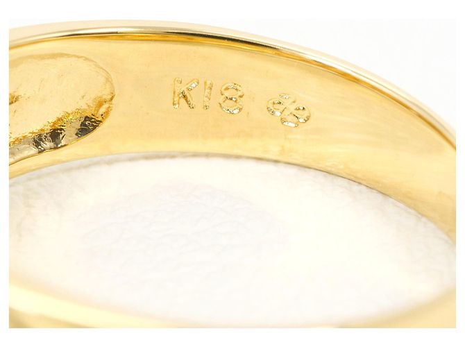 Autre Marque 18K Gelbgold-Ring mit braunem Diamanten Golden - Ansicht 5