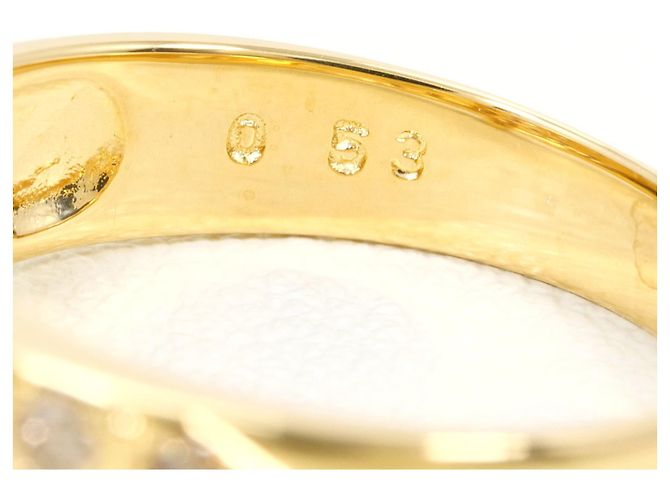 Autre Marque 18K Gelbgold-Ring mit braunem Diamanten Golden - Ansicht 6