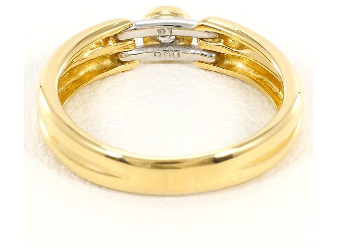 Autre Marque Ring in Platin und Gelbgold Golden - Ansicht 4