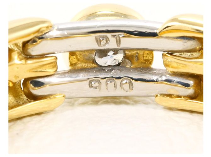 Autre Marque Ring in Platin und Gelbgold Golden - Ansicht 7