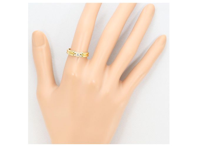 Autre Marque Ring in Platin und Gelbgold Golden - Ansicht 8