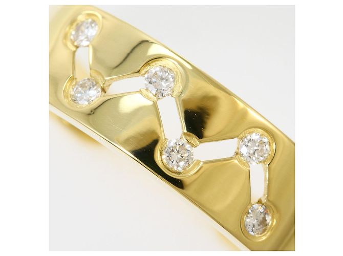 Autre Marque 18K Gelbgold-Ring mit Diamant Golden - Ansicht 2