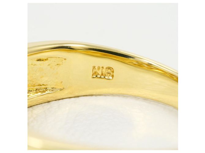Autre Marque 18K Gelbgold-Ring mit Diamant Golden - Ansicht 5