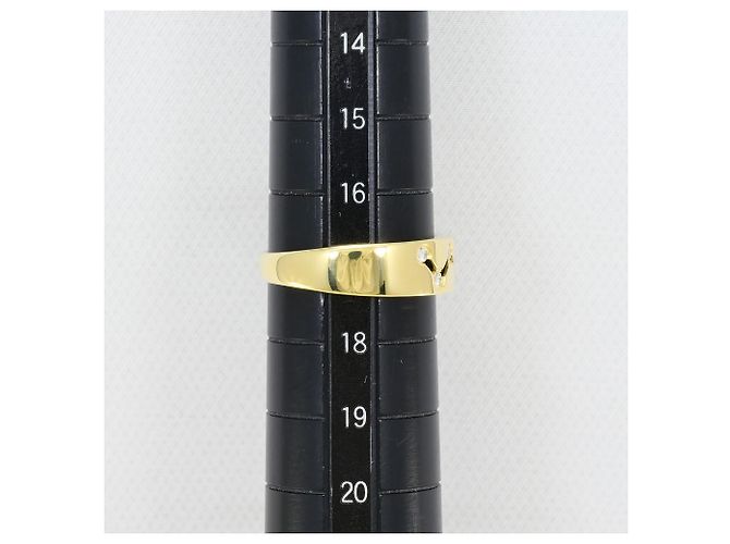 Autre Marque 18K Gelbgold-Ring mit Diamant Golden - Ansicht 8