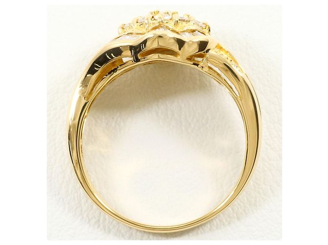 Autre Marque 18K Gelbgold-Ring mit Diamant Golden - Ansicht 3