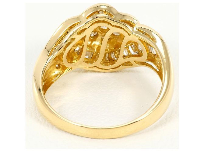 Autre Marque 18K Gelbgold-Ring mit Diamant Golden - Ansicht 4