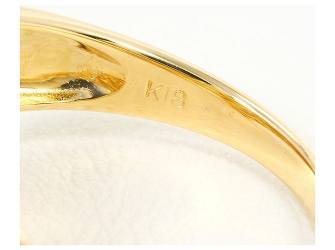 Autre Marque 18K Gelbgold-Ring mit Diamant Golden - Ansicht 5