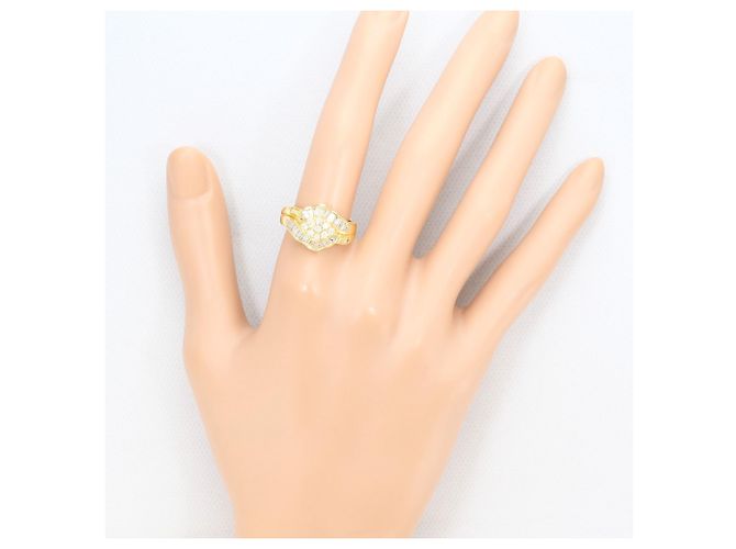 Autre Marque 18K Gelbgold-Ring mit Diamant Golden - Ansicht 7
