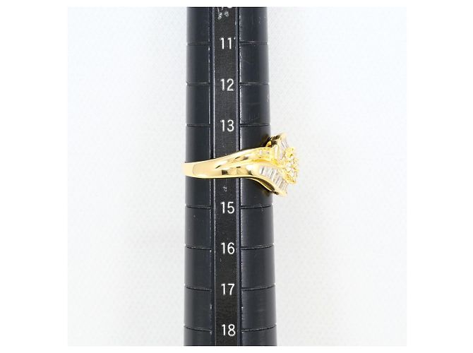 Autre Marque 18K Gelbgold-Ring mit Diamant Golden - Ansicht 8