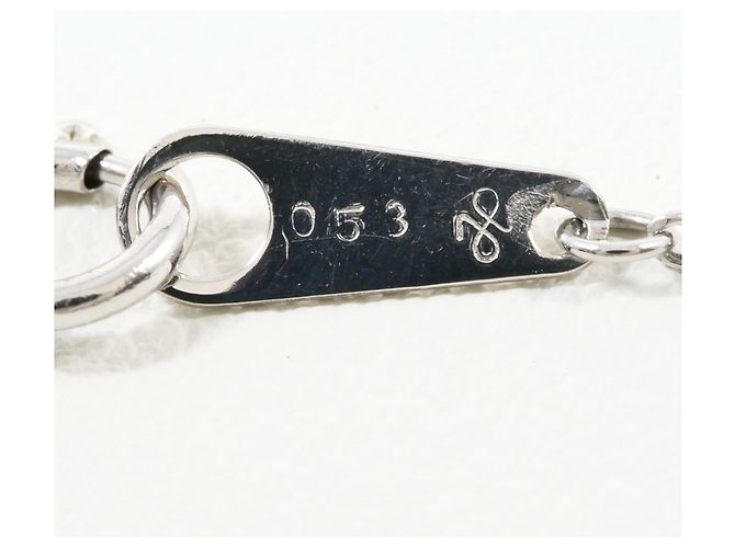 Autre Marque Elegante PT850 Platin-Halskette mit Diamant - Ansicht 4