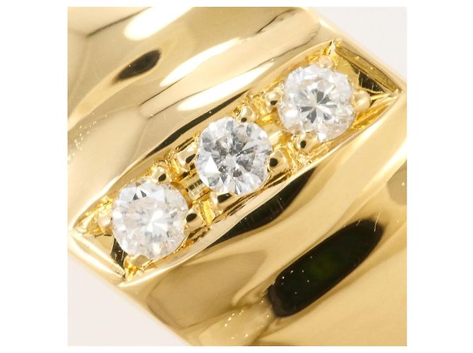Autre Marque 18K Gelbgold-Ring mit Diamant Golden - Ansicht 2