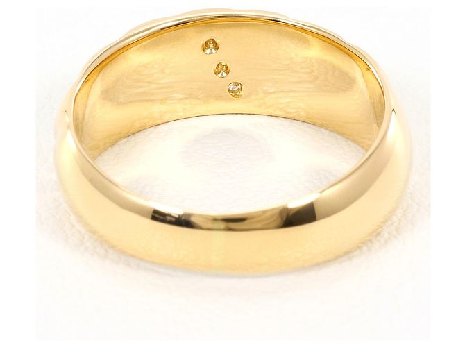 Autre Marque 18K Gelbgold-Ring mit Diamant Golden - Ansicht 4