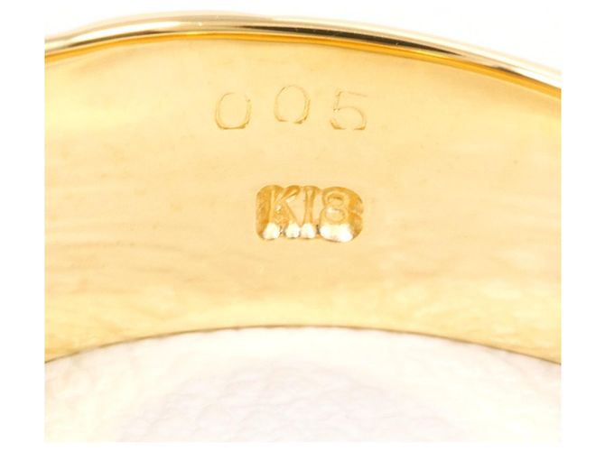 Autre Marque 18K Gelbgold-Ring mit Diamant Golden - Ansicht 5