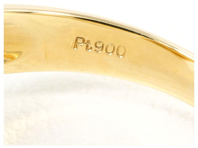 Autre Marque 18K Gelbgold und Platin Diamant Ring Golden - Ansicht 5