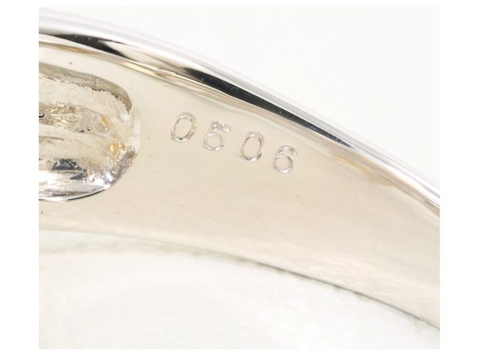 Autre Marque Platin- und 18K Gelbgold-Ring mit Diamant Golden - Ansicht 6