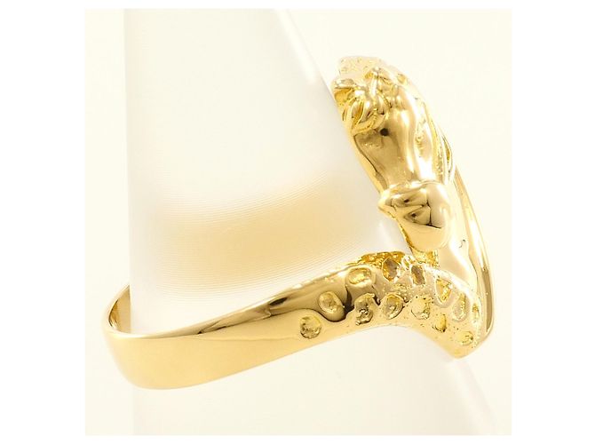 Autre Marque PT900 Platin- und 18K Gelbgold-Ring mit Diamant Golden - Ansicht 3