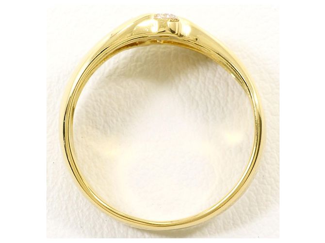 Autre Marque 18K Gelbgold-Ring mit Diamant Golden - Ansicht 3