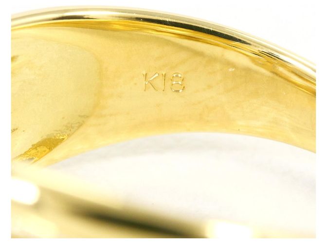 Autre Marque 18K Gelbgold-Ring mit Diamant Golden - Ansicht 5