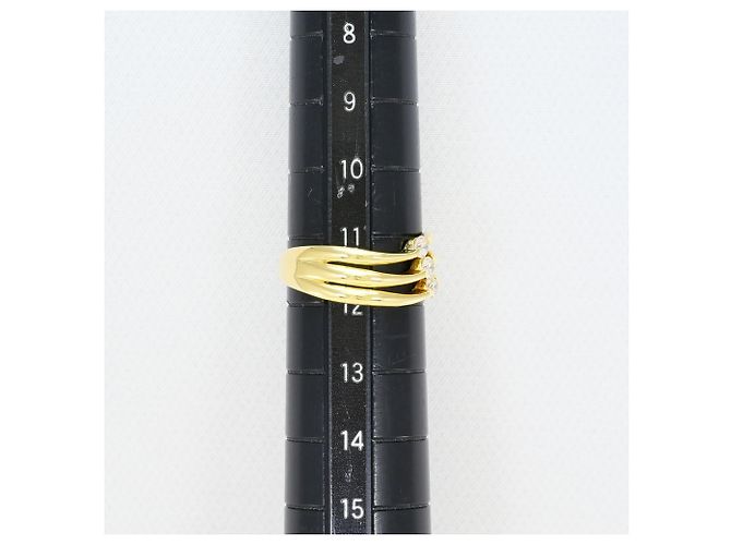 Autre Marque 18K Gelbgold-Ring mit Diamant Golden - Ansicht 8