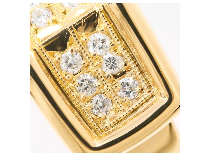 Autre Marque 18K Gelbgold-Ring mit Diamant Golden - Ansicht 2