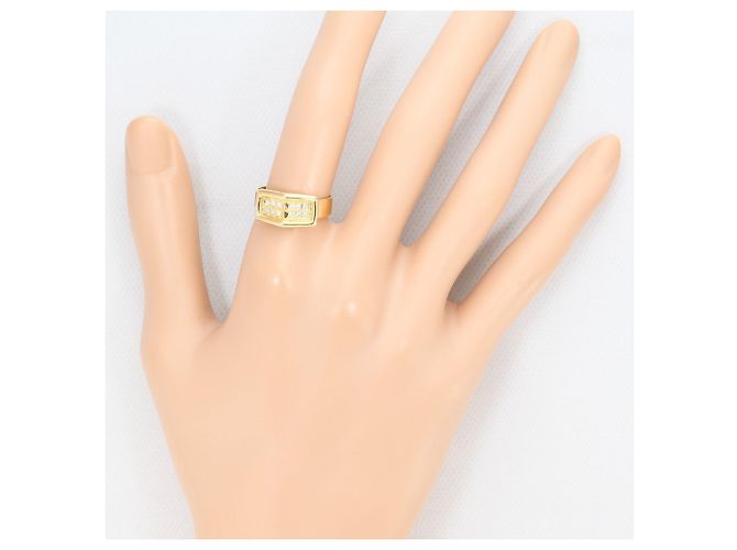 Autre Marque 18K Gelbgold-Ring mit Diamant Golden - Ansicht 6