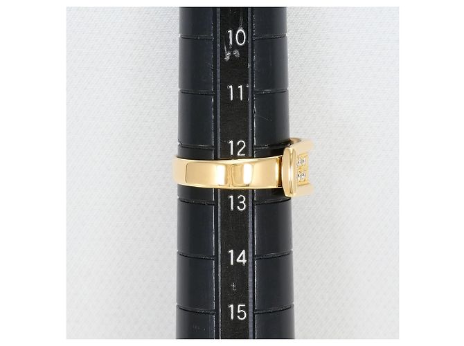 Autre Marque 18K Gelbgold-Ring mit Diamant Golden - Ansicht 7