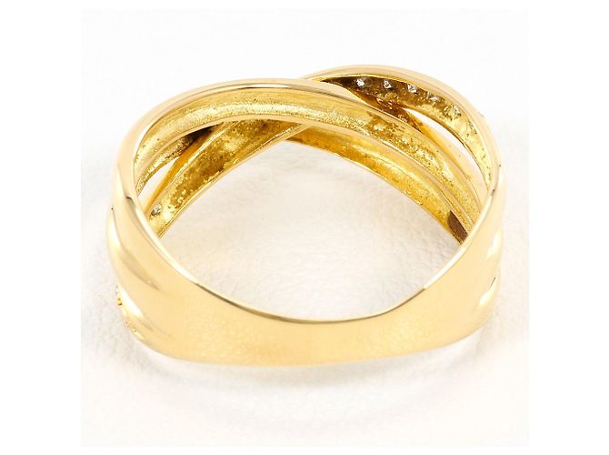 Autre Marque Anillo de banda en oro amarillo de 18K con diamante Dorado - vista 4