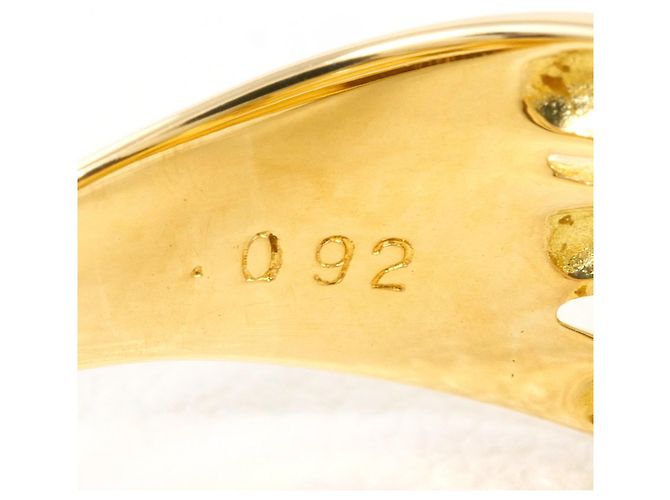 Autre Marque Anillo de banda en oro amarillo de 18K con diamante Dorado - vista 6