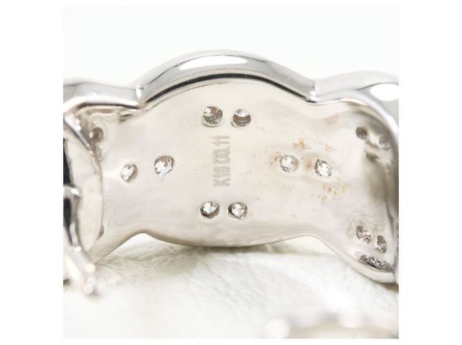 Autre Marque Orecchini a cerchio in oro bianco 18K e diamanti D'oro - vista 4