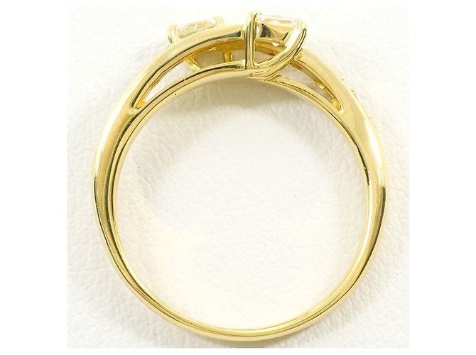 Autre Marque 18K Gelbgold-Ring mit Diamant Golden - Ansicht 3