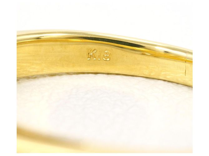 Autre Marque 18K Gelbgold-Ring mit Diamant Golden - Ansicht 5