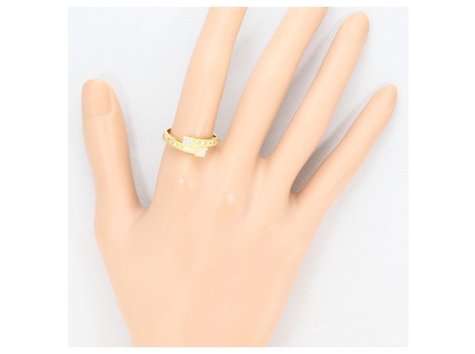 Autre Marque 18K Gelbgold-Ring mit Diamant Golden - Ansicht 7