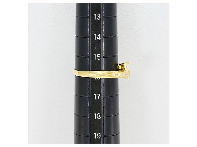 Autre Marque 18K Gelbgold-Ring mit Diamant Golden - Ansicht 8