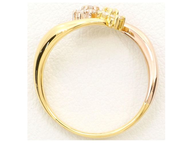 Autre Marque 18K Goldring mit Diamant Golden - Ansicht 3