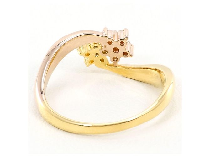 Autre Marque 18K Goldring mit Diamant Golden - Ansicht 4