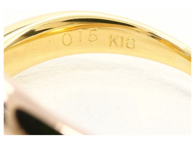 Autre Marque 18K Goldring mit Diamant Golden - Ansicht 5