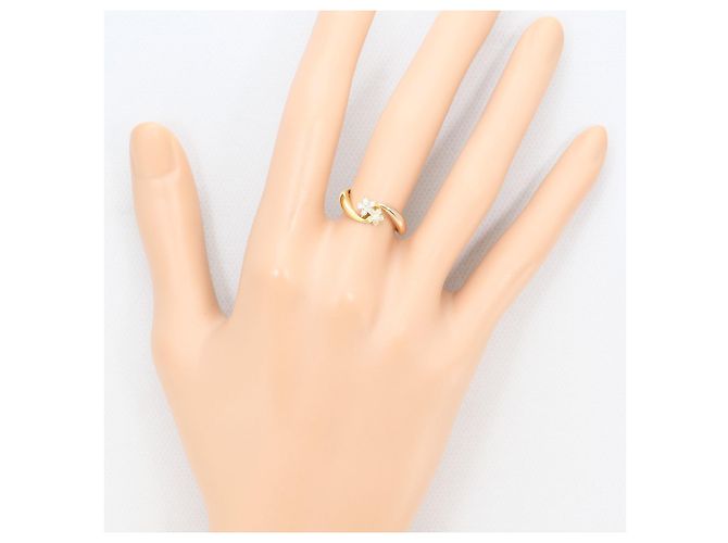 Autre Marque 18K Goldring mit Diamant Golden - Ansicht 6
