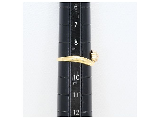 Autre Marque 18K Goldring mit Diamant Golden - Ansicht 7