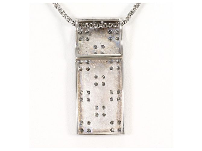 Autre Marque Collana in oro bianco 18K e diamanti D'oro - vista 3