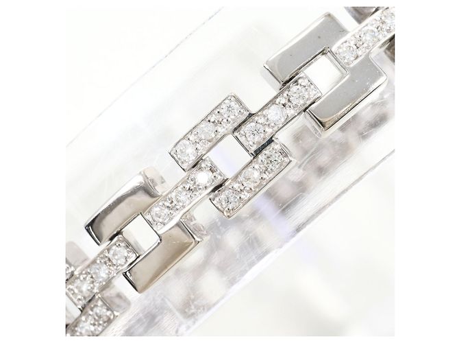 Autre Marque Bracciale con charm in oro bianco 18K con diamante D'oro - vista 2
