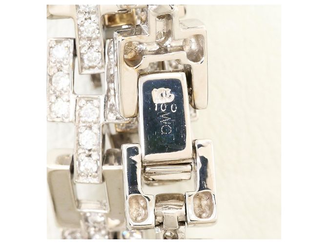 Autre Marque Bracciale con charm in oro bianco 18K con diamante D'oro - vista 4