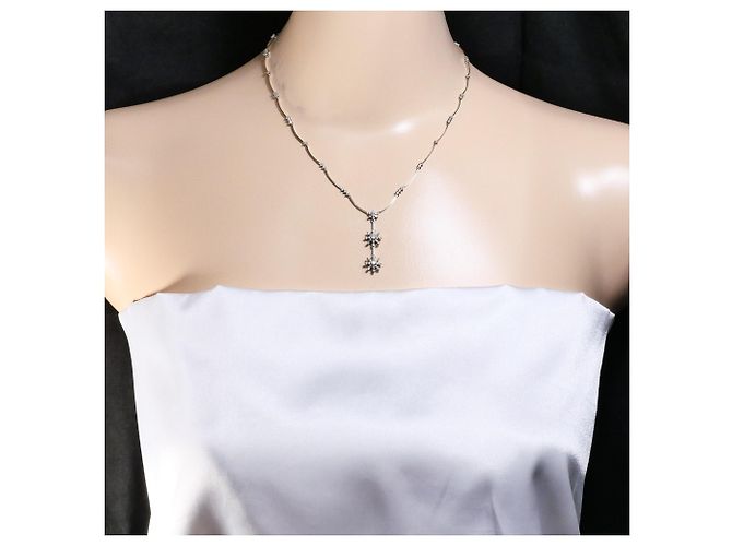 Autre Marque Collana in oro bianco 14K e diamanti D'oro - vista 7