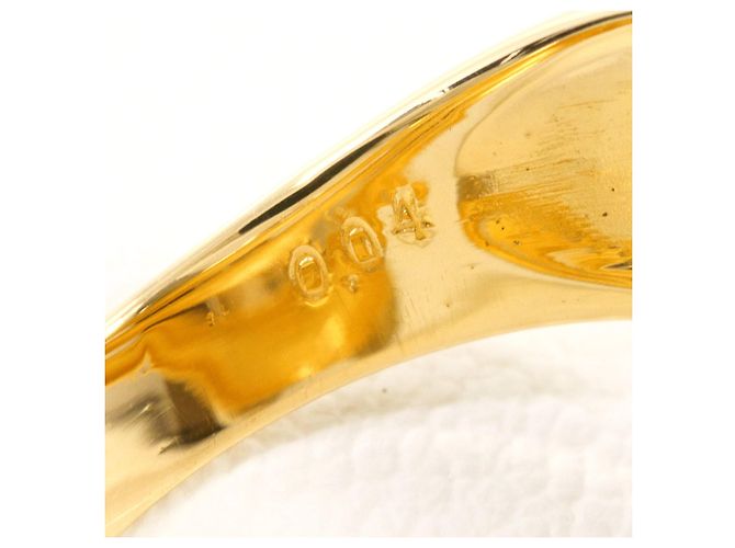 Autre Marque 18K Gelbgold- und Platinring Golden - Ansicht 6