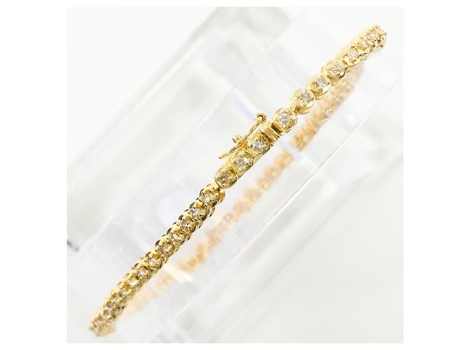 Autre Marque Bracciale con charm in oro giallo 18K con diamante D'oro - vista 3