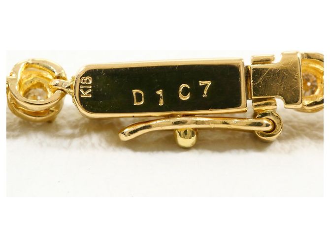 Autre Marque Bracciale con charm in oro giallo 18K con diamante D'oro - vista 4