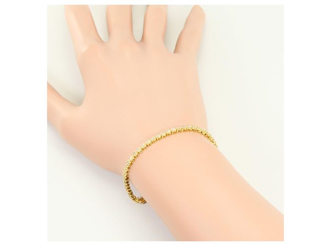 Autre Marque Bracciale con charm in oro giallo 18K con diamante D'oro - vista 5