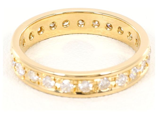 Autre Marque 18K Gelbgold-Ring mit Diamant Golden - Ansicht 4