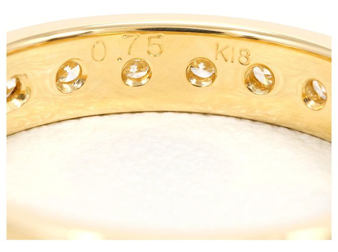 Autre Marque 18K Gelbgold-Ring mit Diamant Golden - Ansicht 5