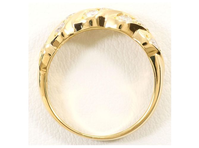 Autre Marque 18K Gelbgold-Ring mit Diamant Golden - Ansicht 3