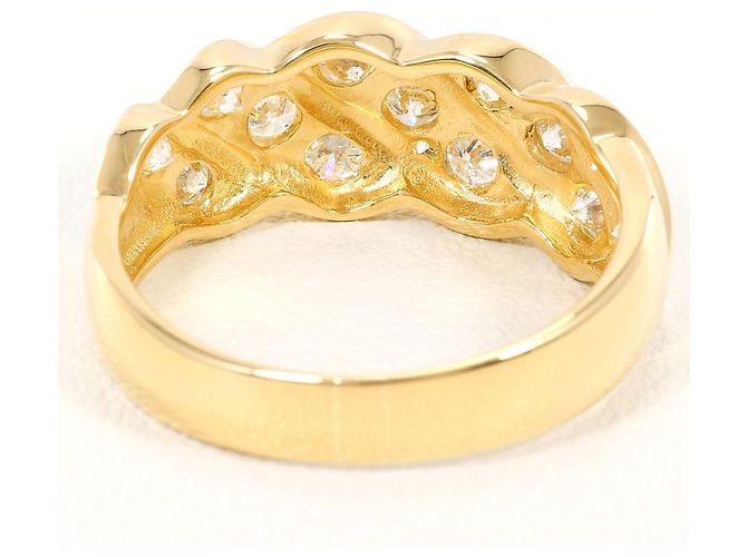 Autre Marque 18K Gelbgold-Ring mit Diamant Golden - Ansicht 4